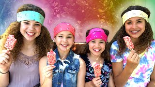 The Popsicle Challenge Haschak Sisters [upl. by Elijah68]