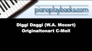 Diggi Daggi Bastien und Bastienne Mozart Playback Instrumental Originaltonart CMoll Demo [upl. by Nylla649]