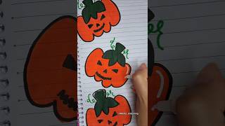 Desenho de Abobora mais fácil do mundo 🎃 [upl. by Iana]