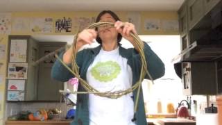 How to make a willow wreath base from scratch [upl. by Berny]