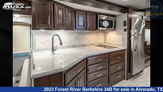 Spectacular 2023 Forest River Berkshire Diesel Pusher RV For Sale in Alvarado TX  RVUSAcom [upl. by Suhpesoj]