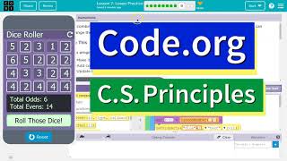 Codeorg Lesson 79 Loops Practice  Tutorial with Answers  Unit 6 CS Principles [upl. by Rebmaed]