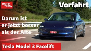 Vorfahrt Die erste exklusive Fahrt im neuen Tesla Model 3  IAA Mobility 2023 auto motor und sport [upl. by Dnalerb]