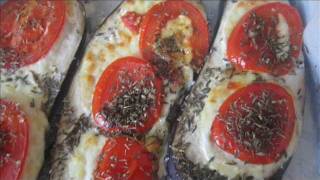 AUBERGINE A LA TOMATE ET MOZARELLA AU FOUR [upl. by Nawj]