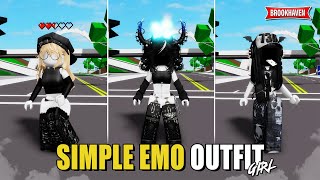 OUTFIT SIMPLE EMO For Girl Di Brookhaven IDCODES  Roblox Part 2 [upl. by Berey219]