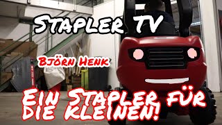 Stapler TV  Ein Stapler für die Kleinen  Linde Big Kinder Gabelstapler Teil 2  Björn Henk [upl. by Onitsirc449]