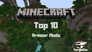 Minecraft Top 10  Armour Mods [upl. by Azaleah]