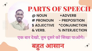 parts of speech  types of parts of speech Englisg grammar  basic of parts of speech [upl. by Llaccm]