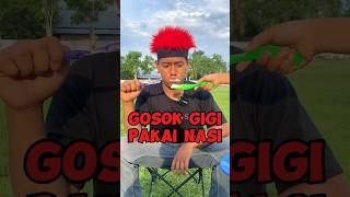 Gosok Gigi Pakai Nasi😆🤣 [upl. by Allak]