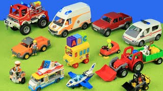 Klinik Krankenwagen Eiswagen Kehrmaschine Flugzeug Playmobil Lego Spielzeug für Kinder [upl. by Araht]