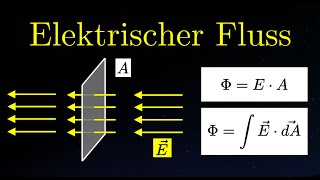 Elektrischen Fluss EINFACH erklärt  Elektrizität 4 von 14 [upl. by Eilyac]