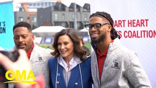 Bills’ Damar Hamlin talks about new heart health mission with NFL [upl. by Calv641]