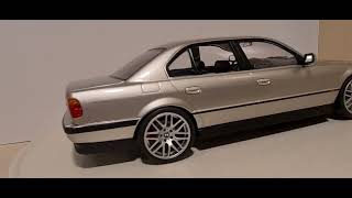 Bmw 740i e38 KKscale 118 modified Rims CSL 19quot and Suspensión Tuning [upl. by Chae]