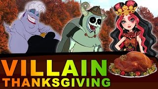 Disney Evil Villains amp Their Favorite Thanksgiving Food  Ursula Lizzie Hearts Lich amp More [upl. by Jankell917]