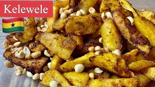 DELICIOUS KELEWELE 🇬🇭 RECIPE 😋😋  GHANA SPICED PLANTAINS  INTRO VOICEOVER DONE BY MY SON [upl. by Sadler]