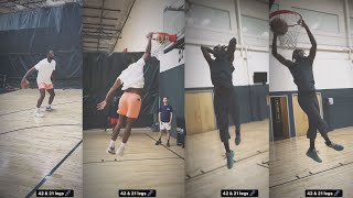 42 Year Old Dwyane Wade Dunk Vs 21 Year Old Zaire Wade Dunking [upl. by Tica]