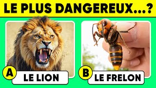 🧠 60 QUESTIONS sur les ANIMAUX 🐘✅ Connaistu les ANIMAUX [upl. by Arikahc]