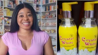 CRYSTAL WHITE UV LIGHTENING MILK  ADVANCE BODY LOTION review whiteningcream skincare beauty [upl. by Akyeluz714]