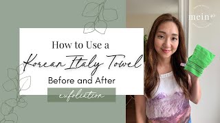 Korean Italy Towel  How to use and exfoliate your body at home [upl. by Seth988]