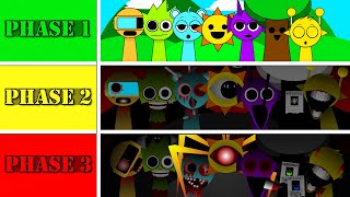 Incredibox SPRUNKI Mix  Phase 1 vs Phase 2 vs Phase 3  Whats the BEST Choice  NORMAL VS HORROR [upl. by Karisa]