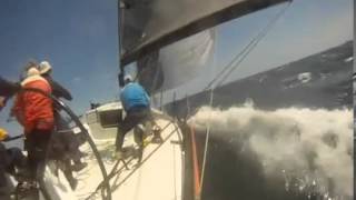 37 racing yacht downwind [upl. by Euqinor]