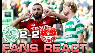 CORRUPT OFFICIALS ABERDEEN FANS REACT CELTIC 22 ABERDEEN  SCOTTISH PREMIERSHIP [upl. by February]