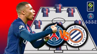 PSG vs Montpellier  PSG POTENTIAL STARTING LINEUP LIGUE 1 FRANCE 2023 MATCH WEEK 11 [upl. by Anuat]