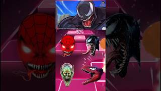 Spiderman vs Venom vs Green Goblin vs Dino Spiderman Coffin Dance tileshop coffindance shorts [upl. by Nellak]