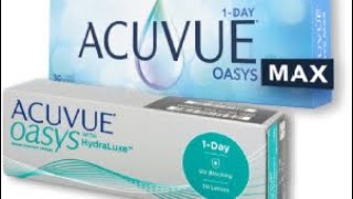 الفرق بين ACUVUE OASYS vs ACUVUE OASYS MAX 1DAY [upl. by Holcman844]