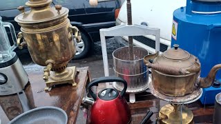 БАРАХОЛЬНЫЙ КИОСК  медный чайник китайская шкатулка Камасутраfleamarket барахолкакиев [upl. by Sairahcaz]