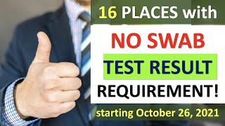 NO SWAB TEST for 16 PH DESTINATIONS as of OCTOBER 26 2021 [upl. by Guria89]