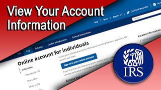 View Your Account Information [upl. by Esiralc]