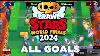 ALL Brawl Ball Goals from 2024 Brawl Stars World Finals brawlstars [upl. by Halliday]