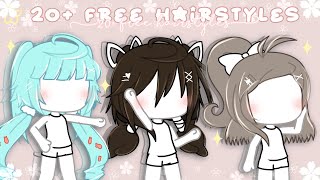 ✨☁️ 20 Free Haistyles For Girls  Gacha Life Hair Ideas  Free To Use ✨🌸 [upl. by Ellevehc701]