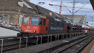 Züge in Basel Badischer Bahnhof 🇨🇭 Trains in Basel German Railway station schwitzerland🇨🇭 [upl. by Ramilahs]