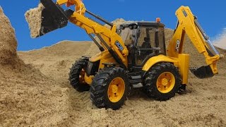 Bagger deutsch BRUDER Spielwaren Baggerlader JCB 5CX eco für Kinder [upl. by Eciuqram]