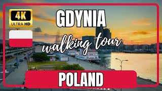 Spacer po mieście GDYNIA 🇵🇱 Polska Walking Tour 4K UHD 60fps [upl. by Narcis]