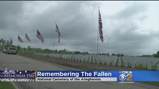 Hundreds Fill National Cemetery Of The Alleghenies [upl. by Anwahsit]