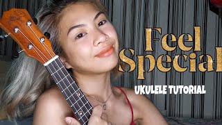 Feel Special  TWICE EASY ukulele tutorial [upl. by Debby]