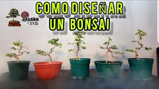 🔴COMO HACER UN BONSAI PODA DISEÑO Y ESTRUCTURA  parte 1👈 MUY FACIL DE HACER [upl. by Ttesil]