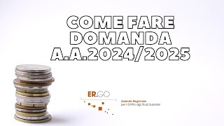 ERGO  Domanda online matricole Anno Accademico 20242025 [upl. by Olivero]