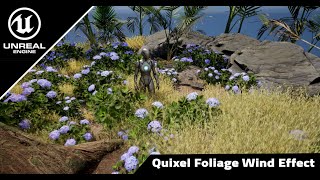 Simple Foliage Tutorial Unreal Engine  Quixel Foliage Wind Effect [upl. by Emiatej]