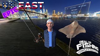 Easily find the Epic Bat Ray in Real VR Fishing US East DLC [upl. by Ohaus]