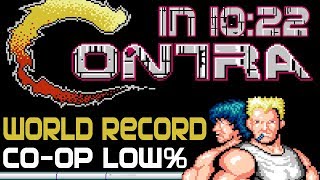 World Record Contra Low in 1022 Coop  Best speedruns of all time [upl. by Yanaton]