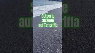 Asphalt an den Stränden von Teneriffa Schwarzer Sand und schöne Wellen ☀️ [upl. by Past777]