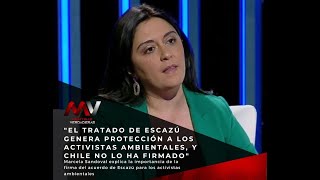 Marcela Sandoval quotEl tratado de Escazú genera protección a los activistas ambientalesquot [upl. by Domingo]