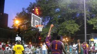 Chris Brown Misses a dunk attempt at Rucker Park [upl. by Attiuqal]