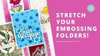 Stretch Your Embossing Folders Many Cards [upl. by Llemmart103]