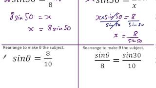 Trig  Rearranging trig equations [upl. by Mmada]