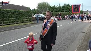 Keady District LOL No 8  County Armagh 12th July Celebrations Return Parade 2024 [upl. by Euseibbob]